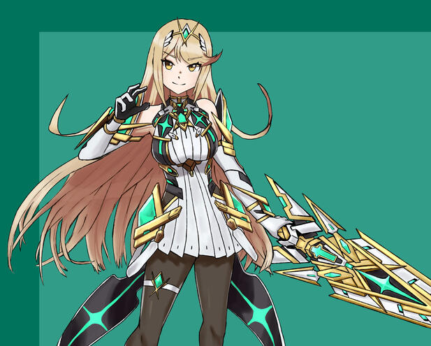 Mythra from Xenoblade Commission